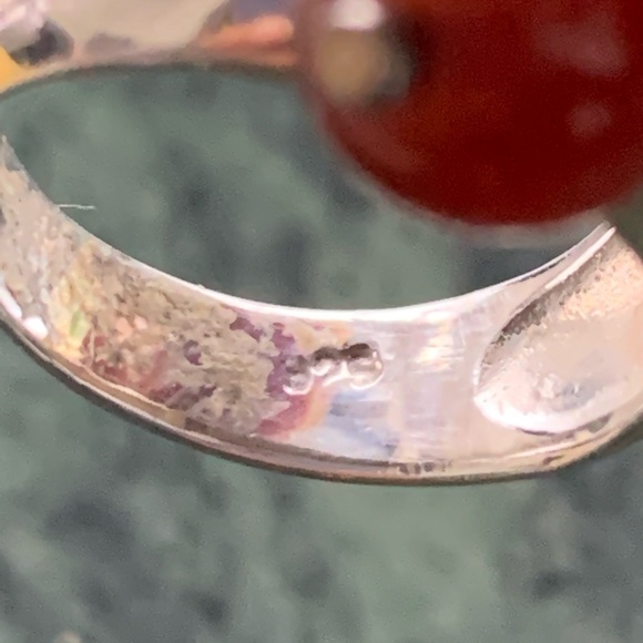 COPY - Lovely 925 silver ring with multiple semiprecious beads - size 6 - Picture 4 of 5